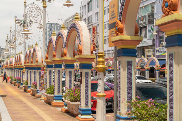 KL, Malaysia -April 9,2024 : People can seen exploring around Brickfields Little India in KL, it was transformed by the Indian community into a wide street with Indian stores and restaurants.