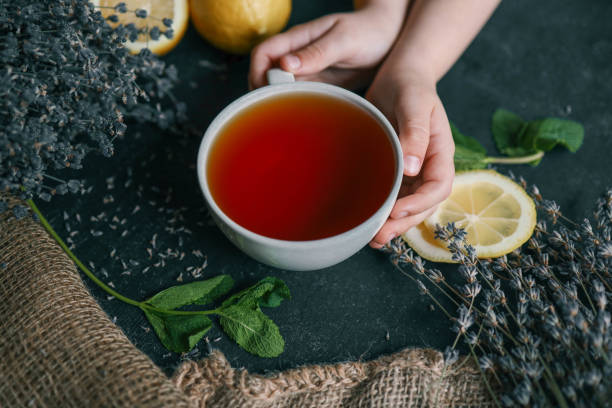 istock Natural herbal tea with lemon, mint and lavender 2148963087