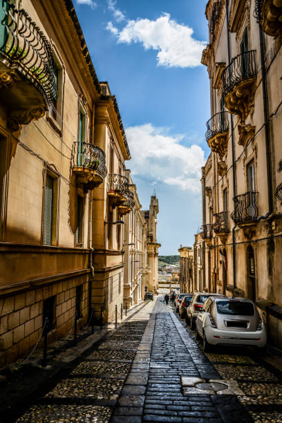istock Downhill Street In Noto, Italy 2148964796
