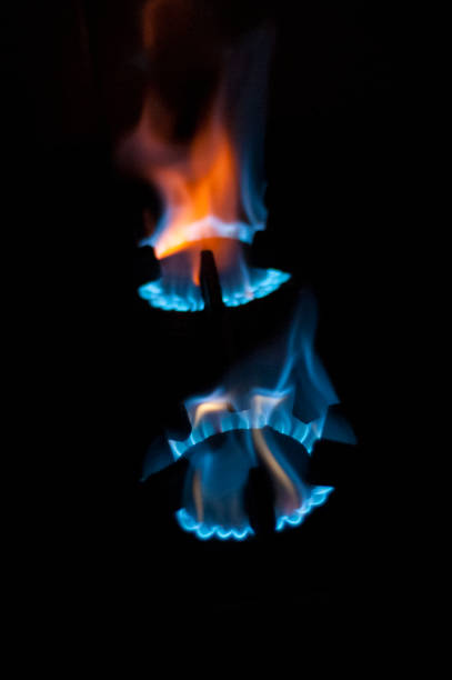 Gas burners on