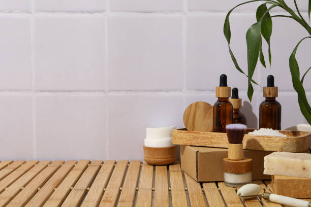 istock Self care concept, bamboo accessories for self care 2148966168