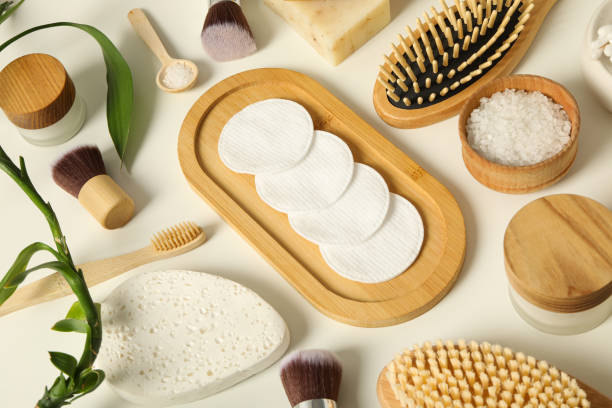 istock Self care concept, bamboo accessories for self care 2148966554