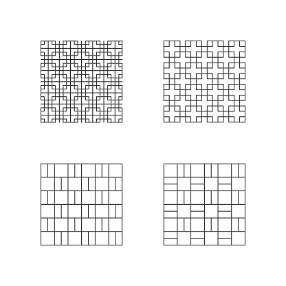 Art Deco seamless element in minimal linear stype. Simple geometrical figure for your project. Simple geometric shape with square. Basic vector form for grid.