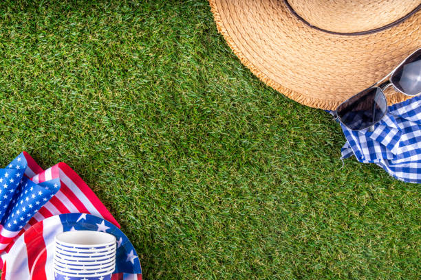istock July 4, Independence Day traditional American picnic background 2148967819