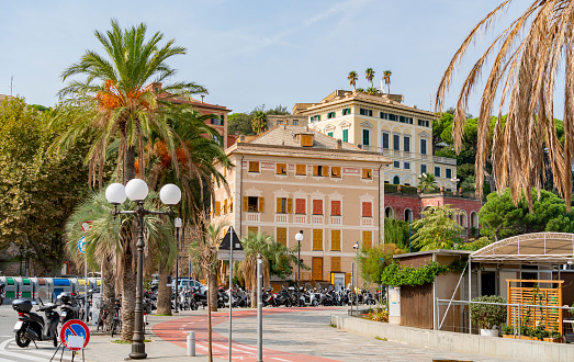 Scenery around Sestri Levante, a town and comune in the Metropolitan City of Genoa, Liguria, Italy.