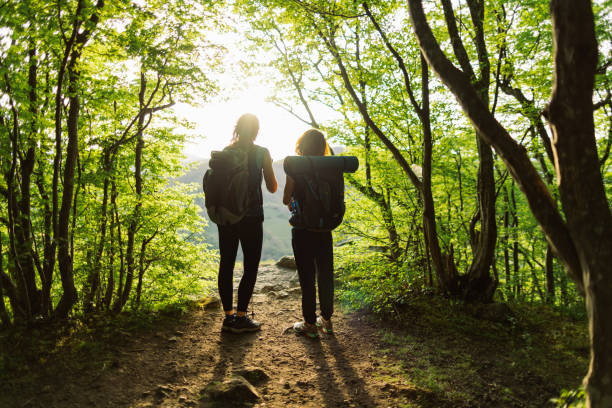 istock Two women taking a break from hiking to admire the view 2148970128