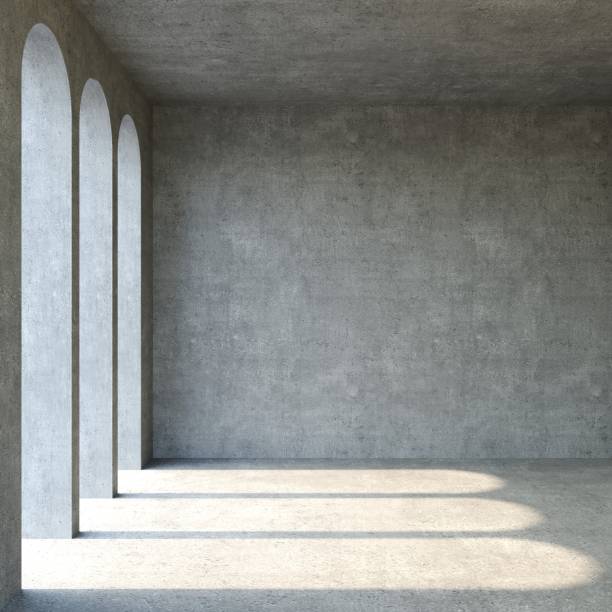 istock Stone wall cabinet concrete arches 2148977594