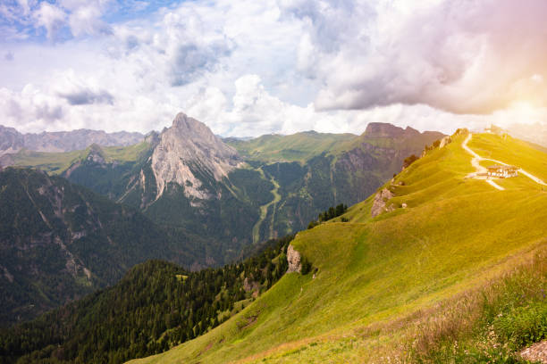 istock Dolomite alps in Italy, scenic mountain landscape 2148982337