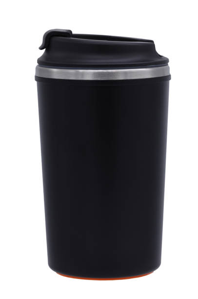 istock Black colored cup with lid isolated on white background 2148984957