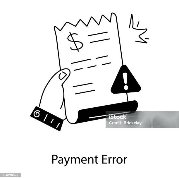 Bank Error Stock Payment Error Stock Illustration - Download Image Now - Banking, Credit ...