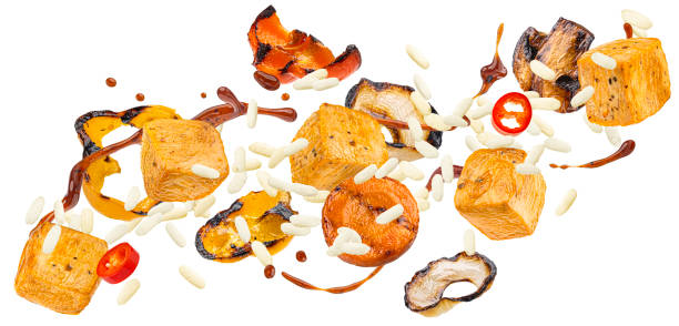 istock Chicken pilaf ingredients isolated on white background 2148995263