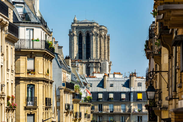istock Old town Paris with Notre Dame 2148995590