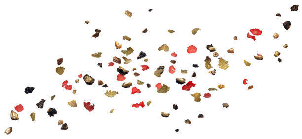 istock Ground peppercorn splash isolated on white background 2148995767