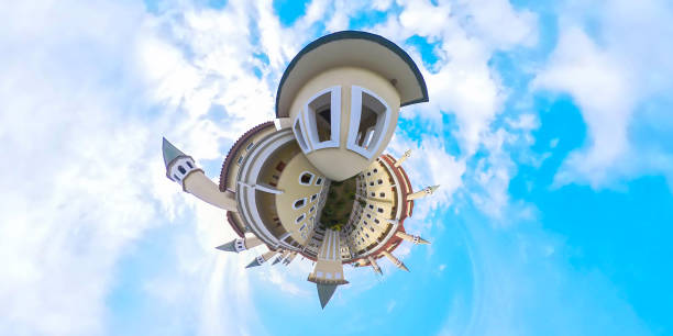 Modern luxury hotel, Antalya, Turkey, Little Planet Format