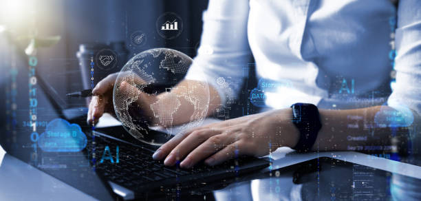 istock Global business, internet connection technology and development in digital marketing. 2148996475