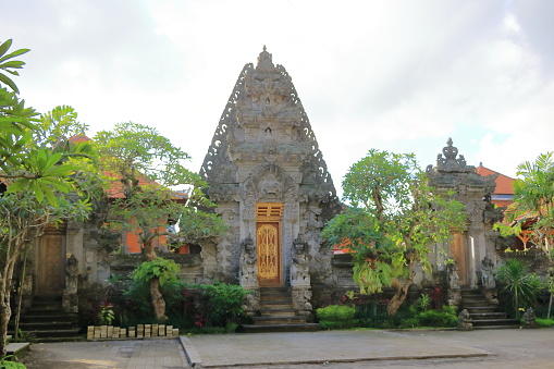 a temple building in Ubud. Bali. Indonesia