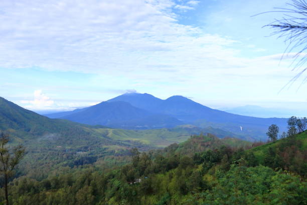 istock Stunning panoramic view of the Ijen Volcano Complex with mountains, East Java, Indonesia 2148999288