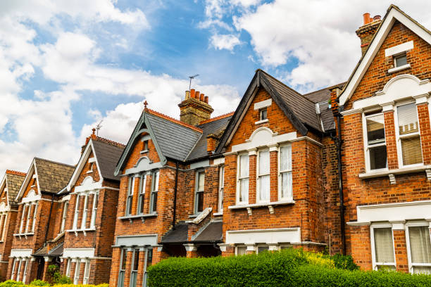 istock Old workers' houses in London 2148999958