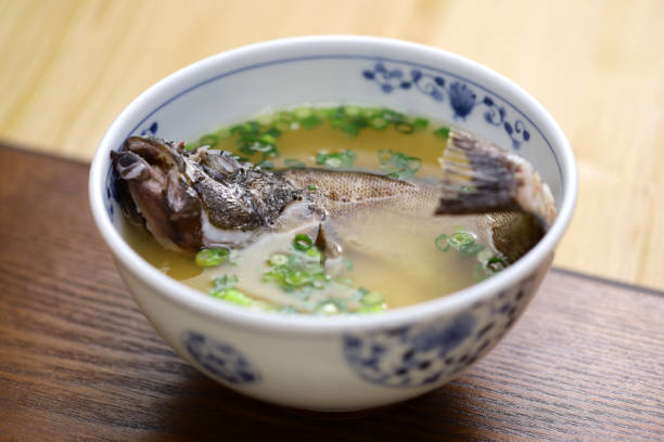istock Japanese traditional miso soup with Kasago rockfish 2149002854