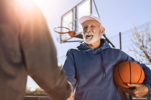 istock Outdoor Basketball Handshake 2149003428