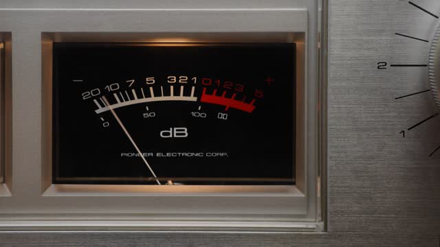 Analog Volume Unit Meter VU Meter Audio Cassette Deck