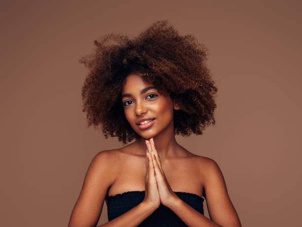 istock Beautiful afro girl with perfect make-up 2149007926