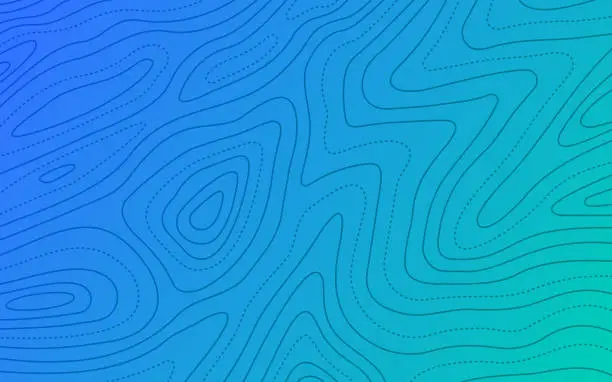 Vector illustration of Topographic Pattern Layer Waves Lines Abstract Background