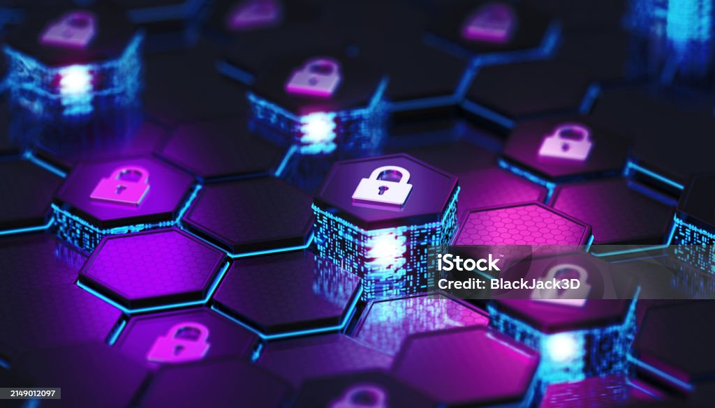 Trusted Network Visual Zero Trust Network Security System Technology Concept Stock Photo ...