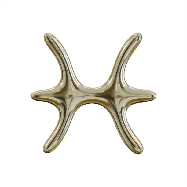 istock realistic vector metal (golden) 3D figure, zodiac sign on transparent background 2149012130