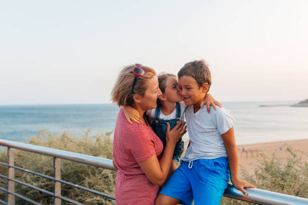 istock Family kissing on a view point 2149018965