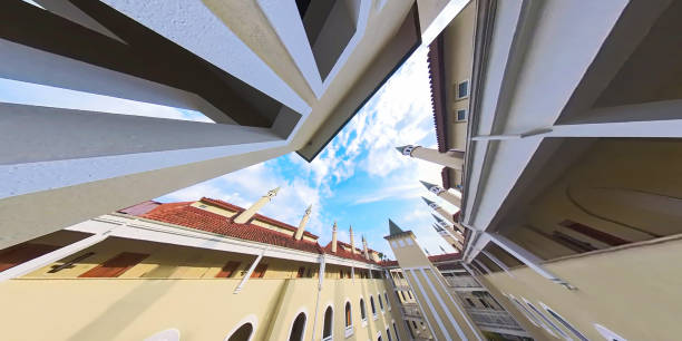 Modern luxury hotel, Antalya, Turkey, Little Planet Format
