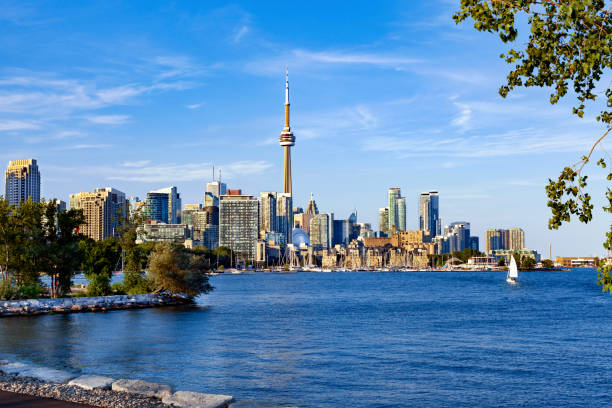 istock Toronto summer skyline with sailboat 2149021207