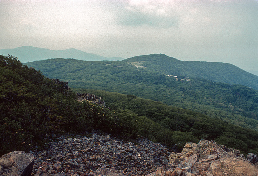 Shenandoah NP - Ridges - 1977. Scanned from Kodachrome 25 slide.