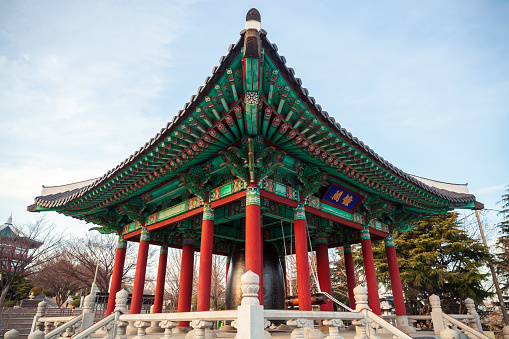 The bell pavilion located at Yongdusan Park, Busan, South Korea