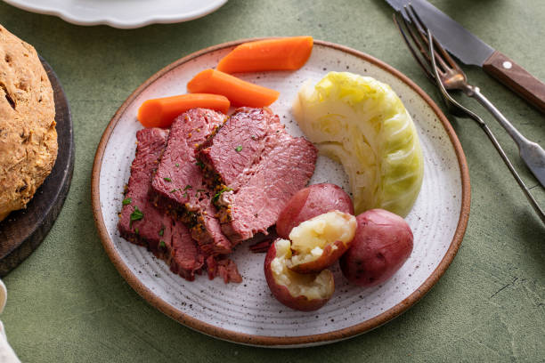 istock Corned beef traditional Irish recipe for Saint Patricks day 2149029551