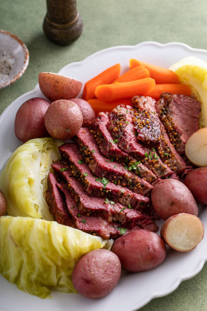 istock Corned beef traditional Irish recipe for Saint Patricks day 2149030088