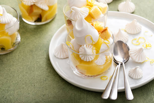 istock Lemon meringue parfait or trifle with pound cake and lemon curd 2149030135