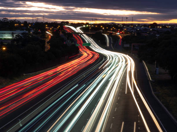 istock Heavy traffic on city freeway at dusk 2149031873
