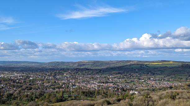 istock Cheltenham town and hills 2149033530