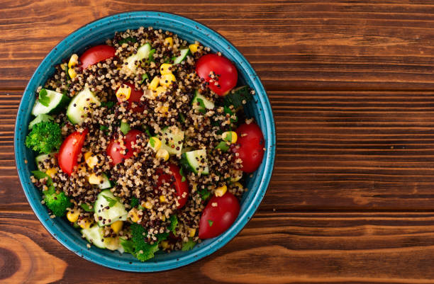 istock Fresh vegetable salad with quinoa 2149034972