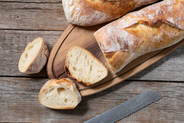 istock Fresh homemade french baguette bread . 2149035007