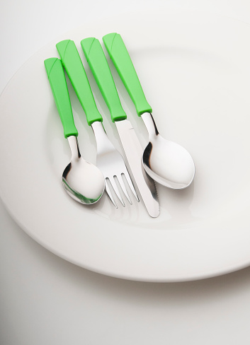 colorful set of cutlery