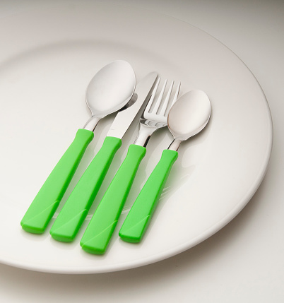colorful set of cutlery