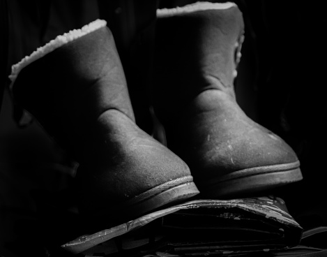 Fashion boots in still life