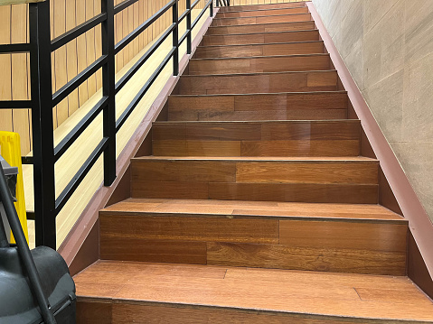 Uniquely designed stairs in a mall