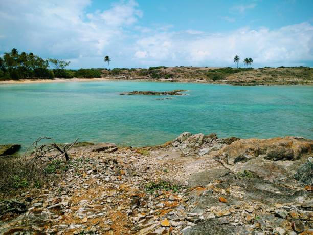 istock Rock formations and turquoise blue sea 2149049618