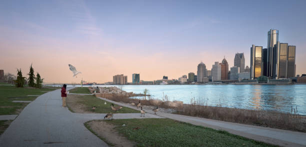 istock Detroit, Michigan - Skyline at Dawn 2149050154
