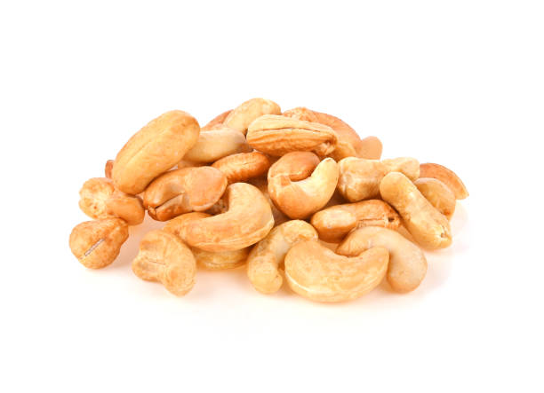 istock Cashew nuts isolated on white background 2149050249