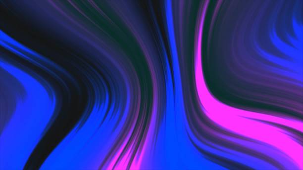 istock Rainbow wave background. Glossy liquid acrylic paint texture. Abstract line background concept. Liquid red and blue color abstract background. 2149053960
