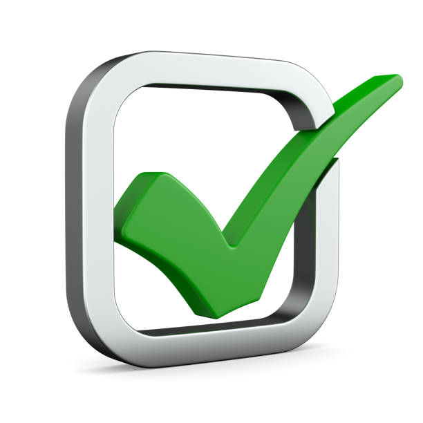 istock Check mark sign on white background. Isolated 3D illustration 2149057105